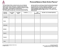 Personal Balance Sheet Action-Planner